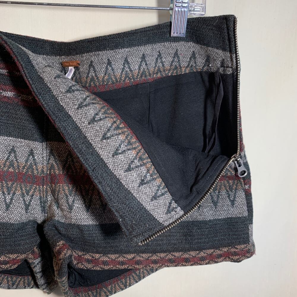 Free People Aztec Print Wool Shorts - Picture 3 of 4